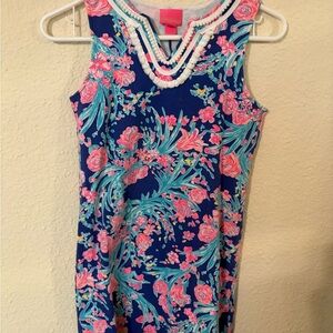 Lilly Pulitzer Kids Floral Dress - Blue and Pink